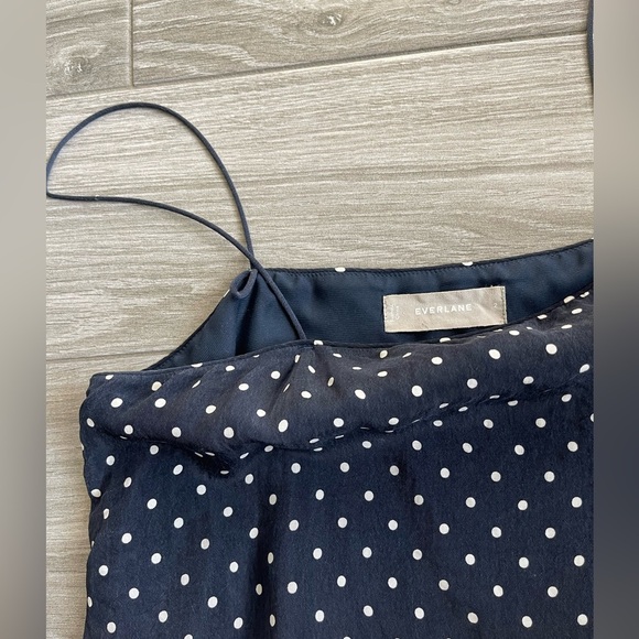 EVERLANE Women’s Polka Dot Camisole, Minimalist Thin Strap, Size 2••Contemporary - Picture 12 of 14